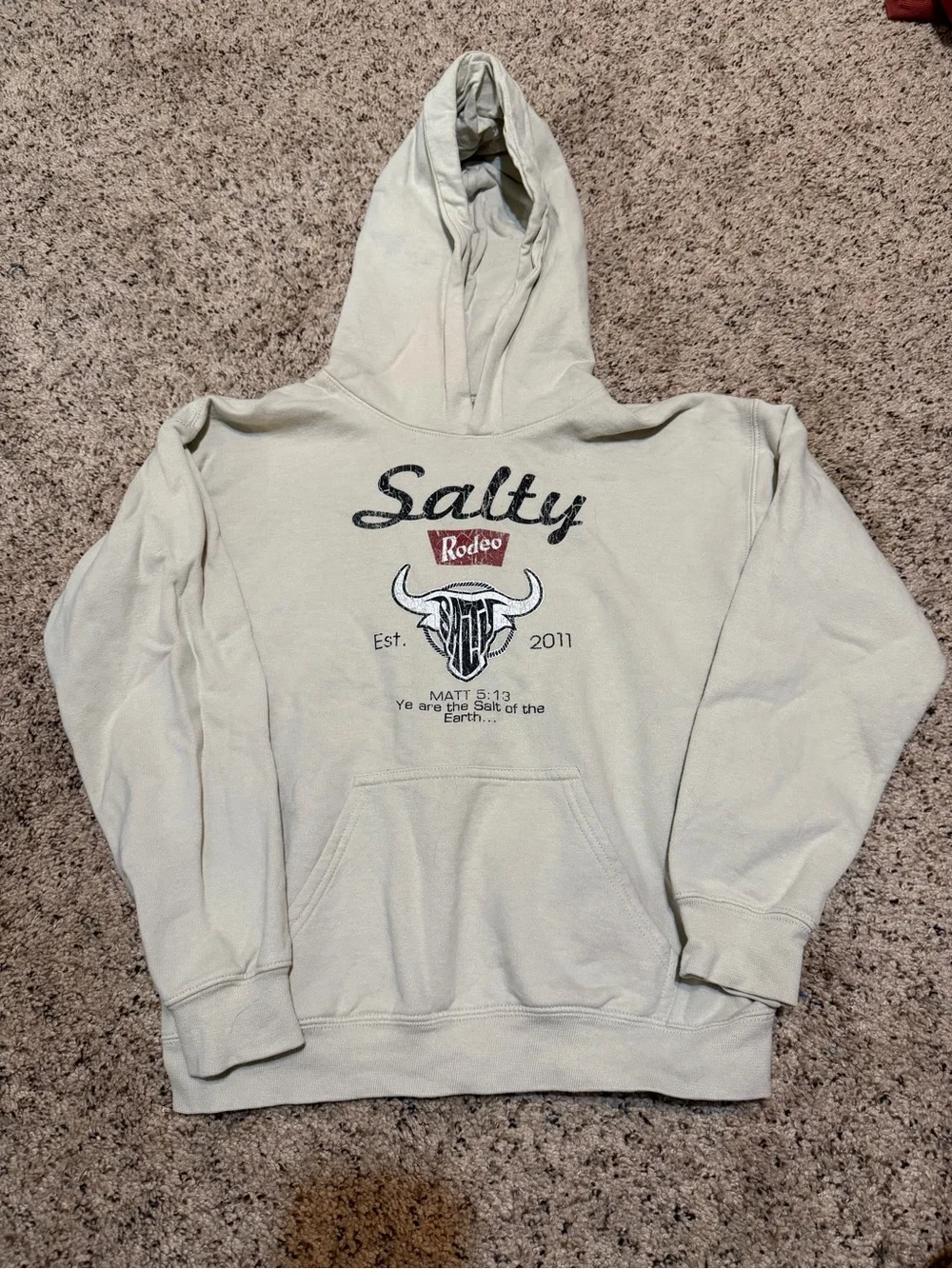 Beige Kid’s Pullover Hoodie Salty Rodeo